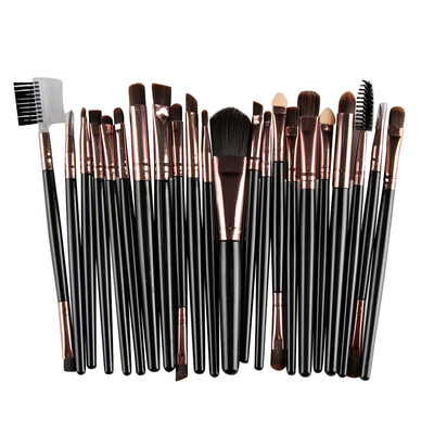

Gobestart 22PcsSet Makeup Brush Tools Make-up Toiletry Kit Wool Make Up BK