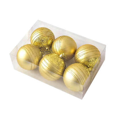 

6pcslot Christmas Tree Decor Ball Bauble Xmas Party Hanging Ball Ornament decorations for Home Christmas decorations Gift