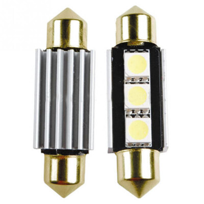 

10x Error Free White 39MM 5050LED 3SMD InteriorLicense Plate Light Bulbs Canbus