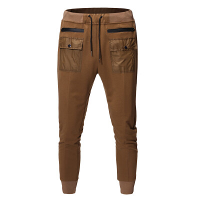 

Gobestart Fashion Mens Casual Outdoors Button Multi-pocket Work Trouser Cargo Long Pants