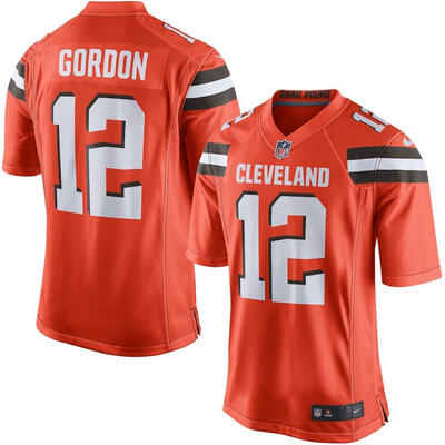 

Youth Football Jersey Cleveland Browns Josh Gordon Orange Game Jersey