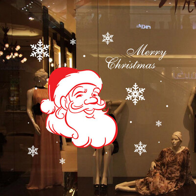 

Tailored Santa Snowflake Window Stickers Bedroom Living Room Wall