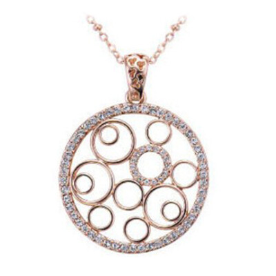 

Couple Matching Chokers Chains Necklace & Pendant Pendants Necklaces Round Heart Fashion Crystal Hollow