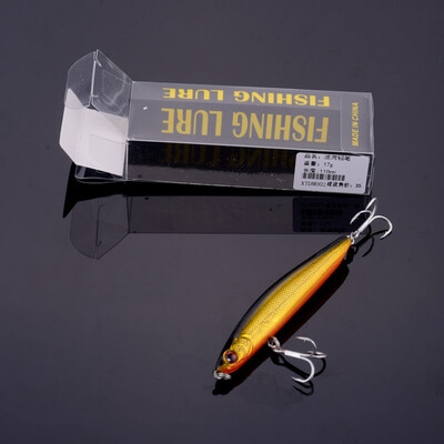

Outdoor Minnow Fishing Lure Realistic Hard Fish Bait With Double Treble Hook Crankbait Pencil Swimbait For Saltwater Freshwater