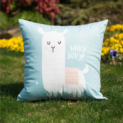 

DIY Two Tone Alpaca Glitter Sequins Throw Pillows Decorative Cushion Case Various Fun Designs And Colors