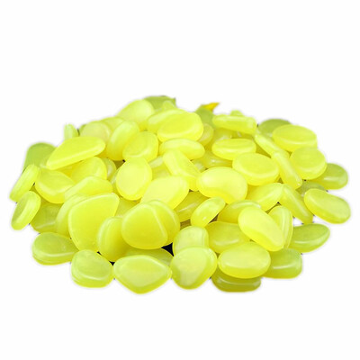 

Gobestart 50 Glow in Dark Pebbles Stone Home Garden Walkway Aquarium Fish Tank Valentine