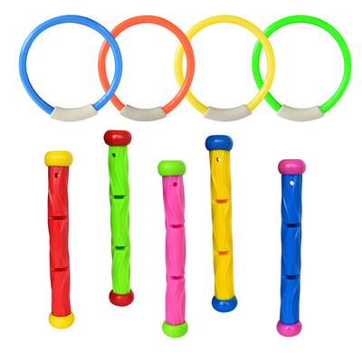 

〖Follure〗Diving Underwater Swimming Colorful Pool Sink RingTraining Under Water Fun Toy