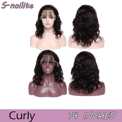 

114-18 Lace Front Human hair wigs Water Wave Straight Virgin Human Hair Wigs with Hair Wigs for women