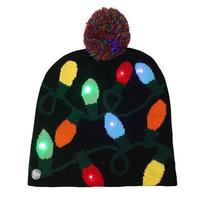 

Gobestart Kids Adult LED Light Christmas Hat Santa Claus Reindeer Snowman Xmas Gifts Cap