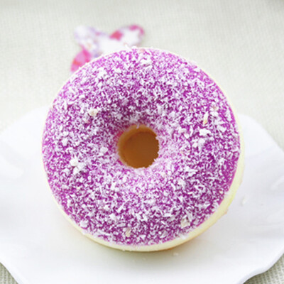 

Siaonvr Squishy Squeeze Stress Reliever Soft Colourful Doughnut Scented Slow Rising Toys