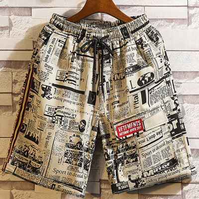 

Tailored Mens Printed Swimming Trousers in Spring&Summer Beach Surfing Shorts