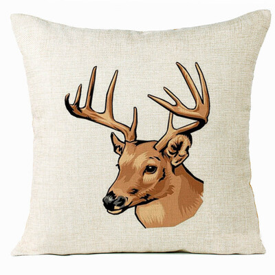 

〖Follure〗Xmas Christmas Elk Sofa Bed Home Decoration Festival Pillow Case Cushion Cover