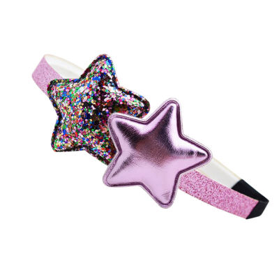 

Kids Girls Cute Sequin Star Heart Hair Accessories Girls Princess Style Party Headband Hair Band