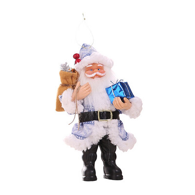 

Resin Santa Claus Doll Figurine Christmas Holiday Gift Table Decoration for Home Wooden Xmas Tree Ornaments Xmas Gift for Kids