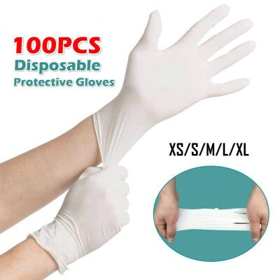 

100PCS XSSMLXL Disposable Gloves Health Care Dishes WashingKitchenWorkGarden Latex Protective Gloves