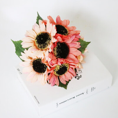 

1 Bouquet 6 Head Artificial Helianthus Annuus Flower Home Wedding Party Birthday Floral Decorative Popular Flowers