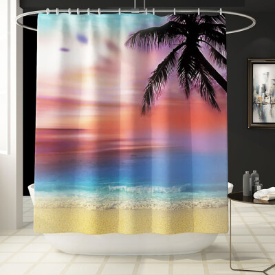 

〖Follure〗Rosy Clouds Shower Curtain Floor Mat Four-piece Bathroom Mat Set