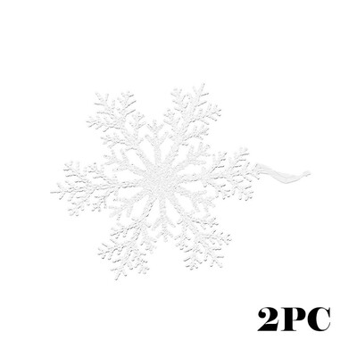

Gobestart Snowflake Decoration Pendant Christmas Tree Party Festival Supplies 2PCS