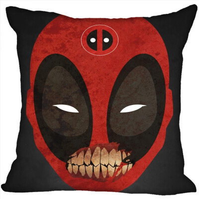 

Deadpool Pillow Cover Bedroom Home Office Decorative Pillowcase Square Zipper Pillow Cases Satin Fabric No Fade