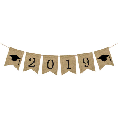 

Gobestart Graduation Bunting Banner CONGRATS GRAD Graduation Party Decor Banner Pull Flag