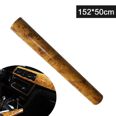 

Car Gear Panel Inner-frame Stickers Glossy Wood Grain Texture Car Interior Vinyl Wrap Sticker Decal