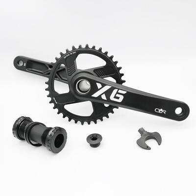 

Jiankun CVR 12 speed high quality CNC narrow wide chainwheel hollow integral mountain bicycle crankset