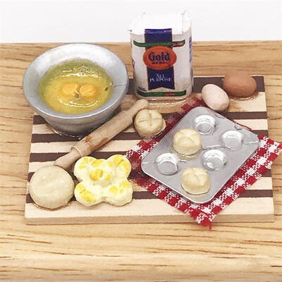 

Siaonvr 112 Doll House Miniature Scene Mode Mini Dim Sum Making Tool Pretend Toy