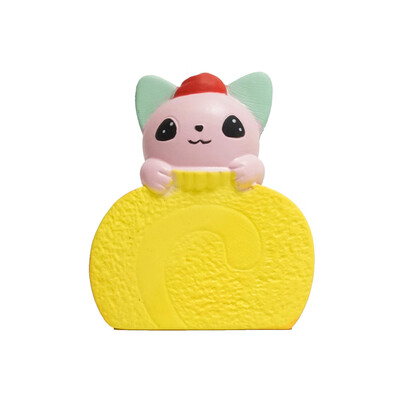 

YIWULAEgg Rolls Cat Scented Slow Rising Collection Squeeze Stress Reliever Toy