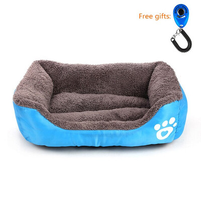 

6 Colors Paw Pet Sofa Dog Beds Waterproof Bottom Soft Fleece Warm Cat Bed House Nest Dog Baskets Fall&Winter Warm Kennel For C
