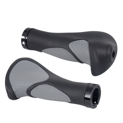 

2pcs Ergonomic Design Rubber MTB Mountain Bike Handlebar Grips W Bar Ends Horns