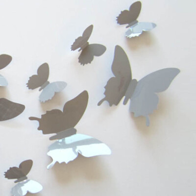 

Home Decor 3D Butterflies Wall Stickers Room Home Decors Art DIY Decorations Paper Wall Decorated