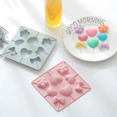 

Bow Love Silicone Mold Lollipop Mold Easy To Clean Diy Dessert Mold For Valentines Day