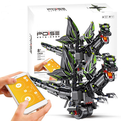 

Mould King 13029 24G APP Remote Control Intelligent Programming Multi-function Robot Building Blocks Dinosaur Toy Gift