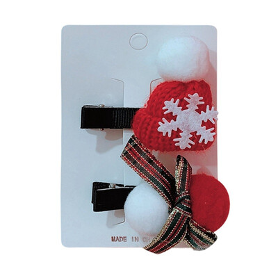 

Girls Hair Clips Cute Christmas Santa Claus Design Hair Pin Set Children Hairpin Princess Hair Accessories new