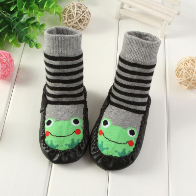 

Newborn Baby Cartoon Soft Soled Sock 5-18M Boys Girls Infant Toddler Anti-slip Floor Socks