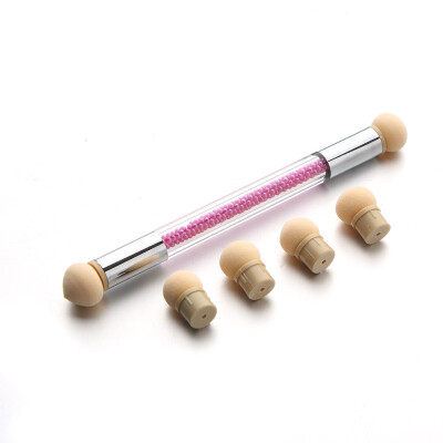 

〖Follure〗Set Glitter Powder Picking Dotting Gradient Pen Brush 6Sponge Nail Art Tools