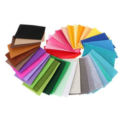 

Polyester Felt Fabric Cloth DIY Handmade Sewing Home Decor Material Thickness 1mm Mix Color 10x15cm