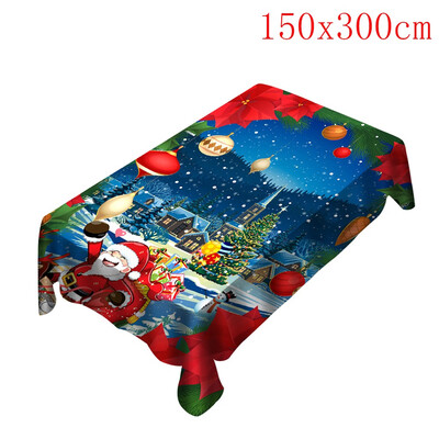 

Gobestart Christmas TableclothChair Cover Digital Printing Christmas Table Decoration