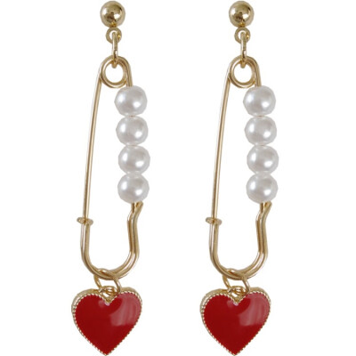 

New Women Fashion Retro Concise Sweet Elegant Exquisite All-match Pearl Decor Earrings