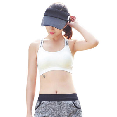 

Summer Sexy Bandeau Top Women Back Cross Straps Bras Casual Letter Print Running Sexy Sleep Sport Bras Tube Top Tube Bra