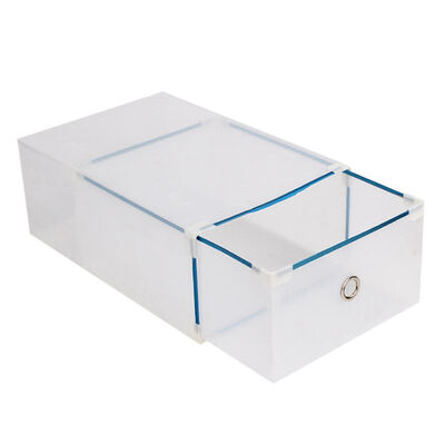 

Plastic Clear Drawer Shoe Rack Household Stackable Home Shoe s Box Space Saving Foldable Storage Container Colorful