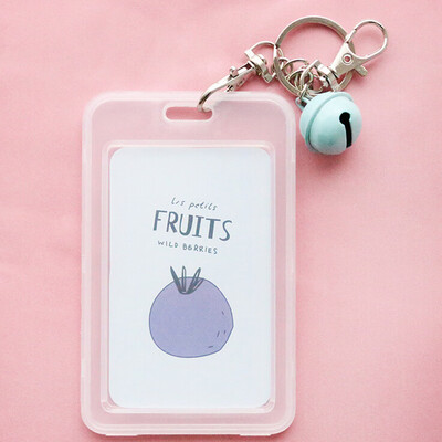 

Toponeto Creative Keychain Girl Cute Student Card Bank Card Bus ID Card Set Transparent