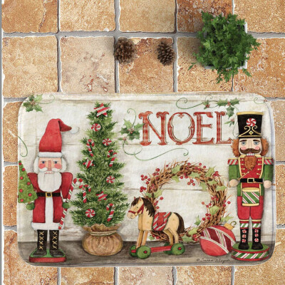 

Toponeto Merry Christmas Welcome Doormats Indoor Home Carpets Decor 40x60CM