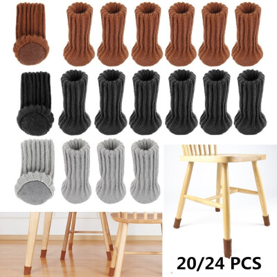 

2024 Pcs Furniture Feet Cover Chair Table Leg Socks Sleeve Cover Knit Chair Foot Anti-slip Socks Floor Protector