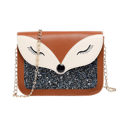 

Ms Chain Crossbody Single Shoulder Phone Bag Simple Fashion Zero Wallet Trend Flash Flip Fox Small Square Bag