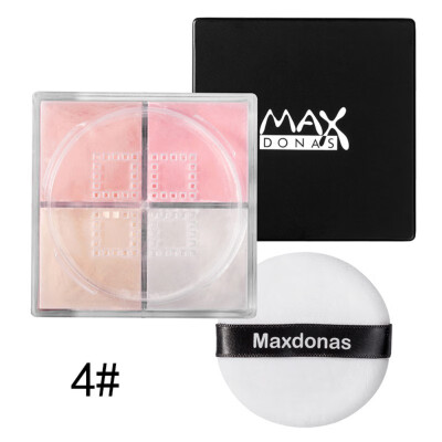 

4-color Oil-control Moisturizing Natural Concealer Honey Powder Smooth Four-grid Set Makeup Powder