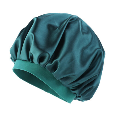 

Fashion Women Wide Band Silk Turban Bonnet Satin Headwrap Hair Loss Sleep Hat