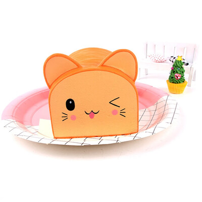 

Tailored Squishy Cartoon Cat Bread Scented Cream Slow Rising Squeeze Decompression Toys