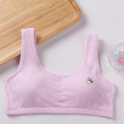 

Kids Training Bra Underwear Cotton Teenage Bra Puberty Girl Running Yoga Bra Girl Sports Bra Soft Cotton Underwear 8-16T