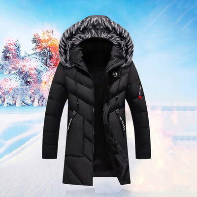 

Toponeto Mens Autumn Winter Casual Solid Jacket Long Sleeved Coat